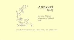 Desktop Screenshot of andantedairy.com